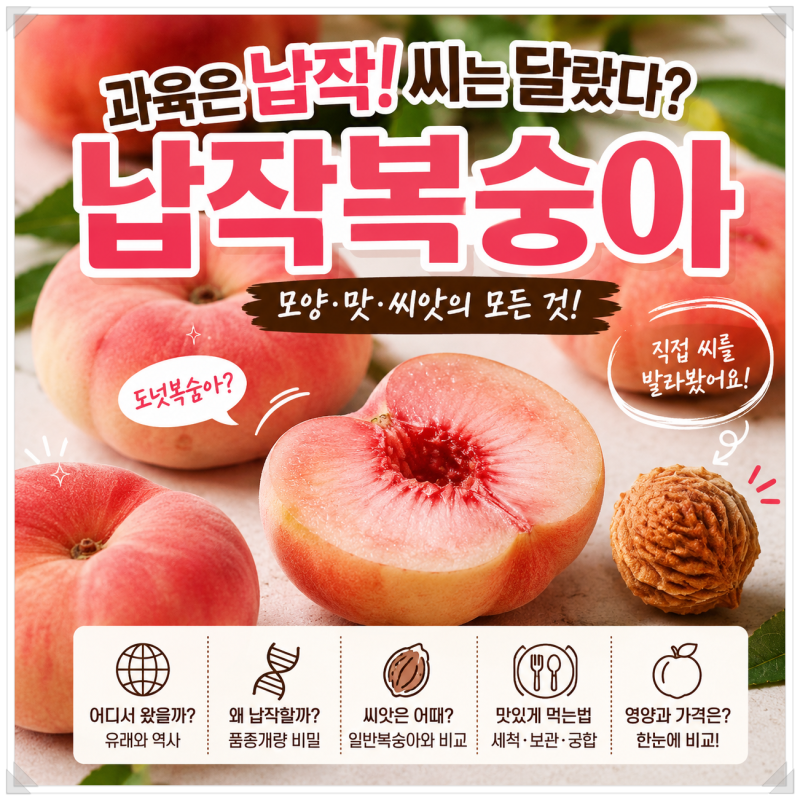 납작복숭아, 과육만 납작한 줄 알았는데…우리딸이 주문한 ‘도넛복숭아’의 비밀을 파헤쳐....
