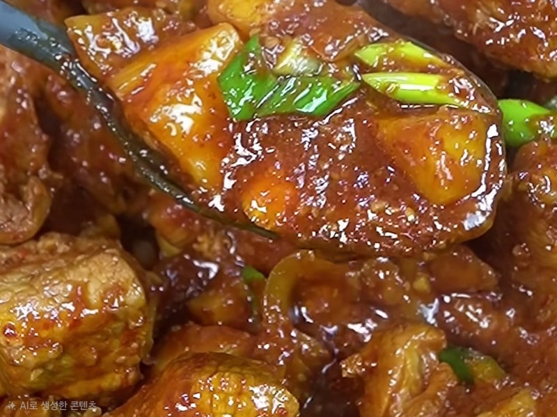 매운돼지갈비찜 국물에 빠지는 황금레시피