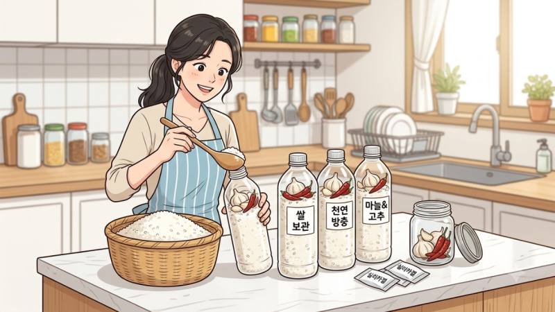 여름철 쌀벌레 안 생기게 페트병 쌀 보관법 방부제 꿀팁 총정리