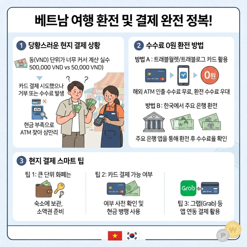 베트남 여행 환전 방법, 현지 결제에서 제가 가장 당황했던 부분과 수수료 줄이는 법