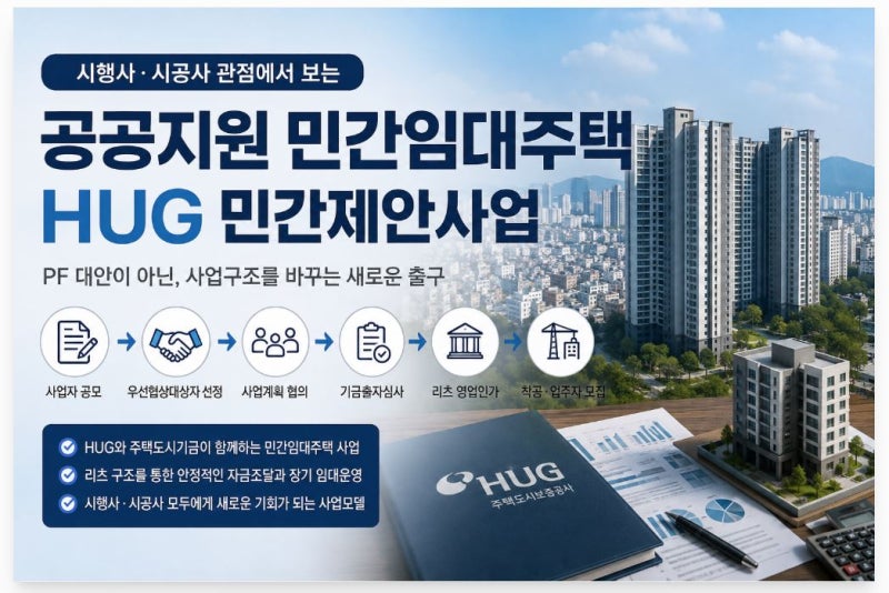 HUG 공공지원 민간임대주택 시행사에게 가장 큰 장점은?