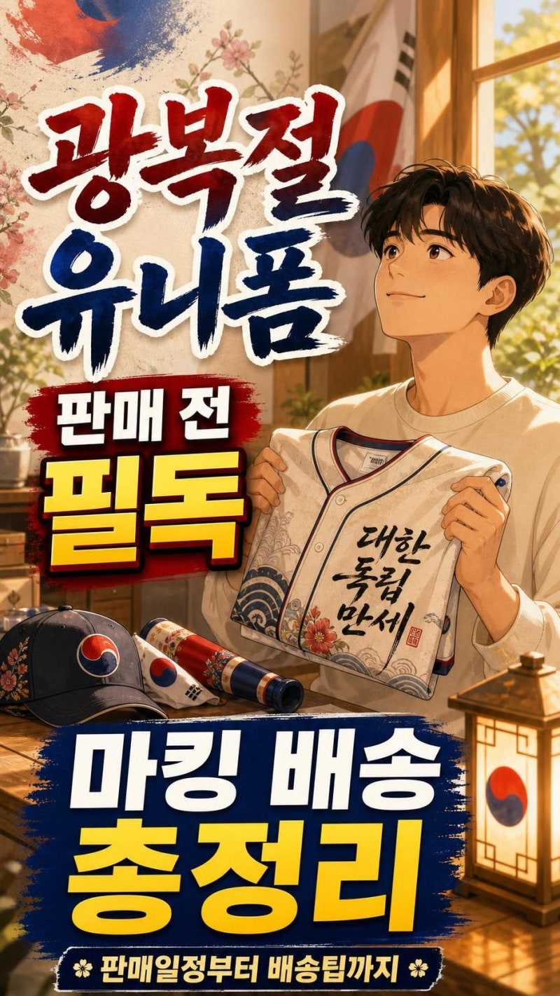 기아 타이거즈 광복절 유니폼 공개, 8월 10일 판매 전 꼭 확인할 가격·마킹·배송 정보