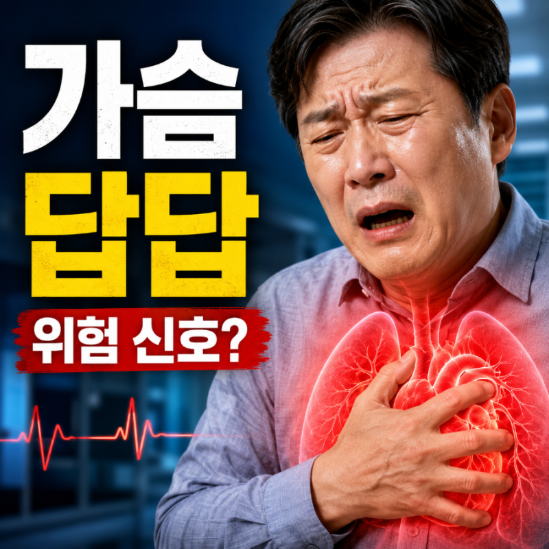 숨쉬기가힘들어요 가슴답답 (+원인, 대처법) - 심장과 폐가 보내는 위험 신호와 즉각적인 대....