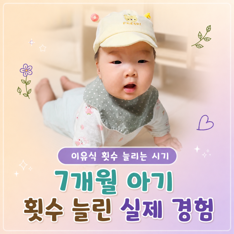 이유식 횟수 늘리는 시기 언제일까? 7개월 아기 횟수 늘린 방법