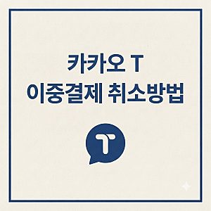 카카오 택시 이중결제 취소 방법, 환불 빨리 받는 방법