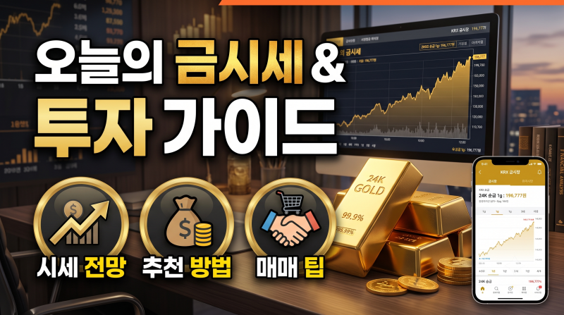 [8/10 오늘의 금시세] 순금 1돈 가격 얼마? 한국금거래소 시세 및 금 사고파는 법 총정리