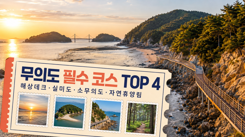 인천 무의도 가볼 만한 곳 TOP 4! 실패 없는 무의도 당일치기 코스 추천 (하나개 해상탐방로/실....