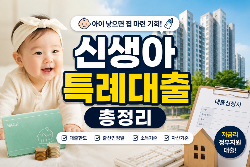 2026 신생아 특례대출 조건 총정리｜대출한도 소득 자산 기준