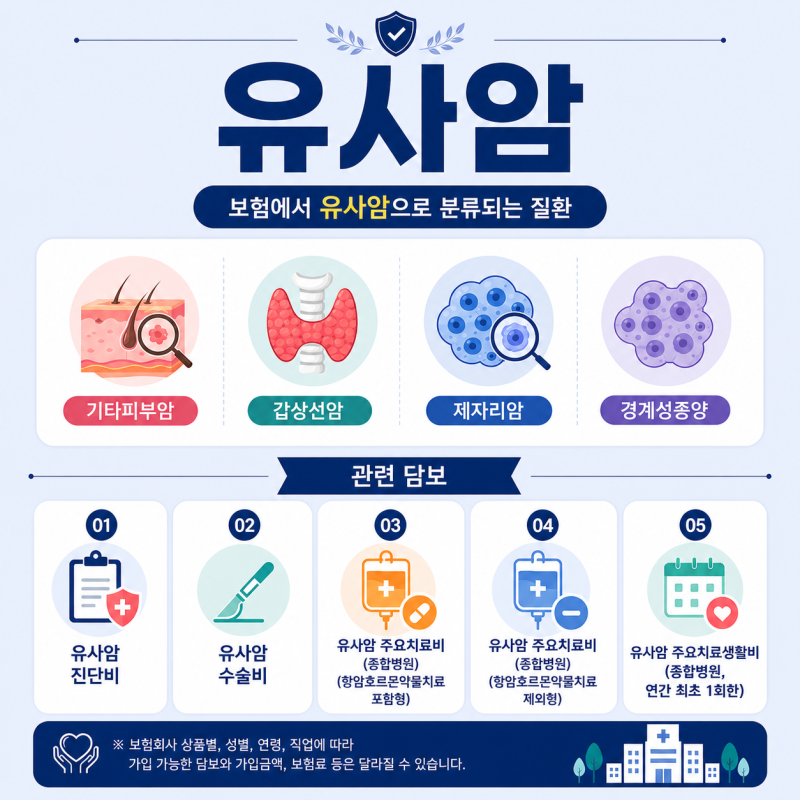 유사암종류 4가지, 유사암이란 뜻부터 진단비·수술비까지 알아보기