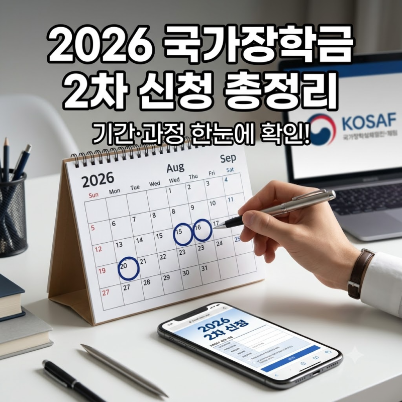 2026 국가장학금 2차 신청 총정리, 기간·구제·성적·결과·지급시기 확인하기