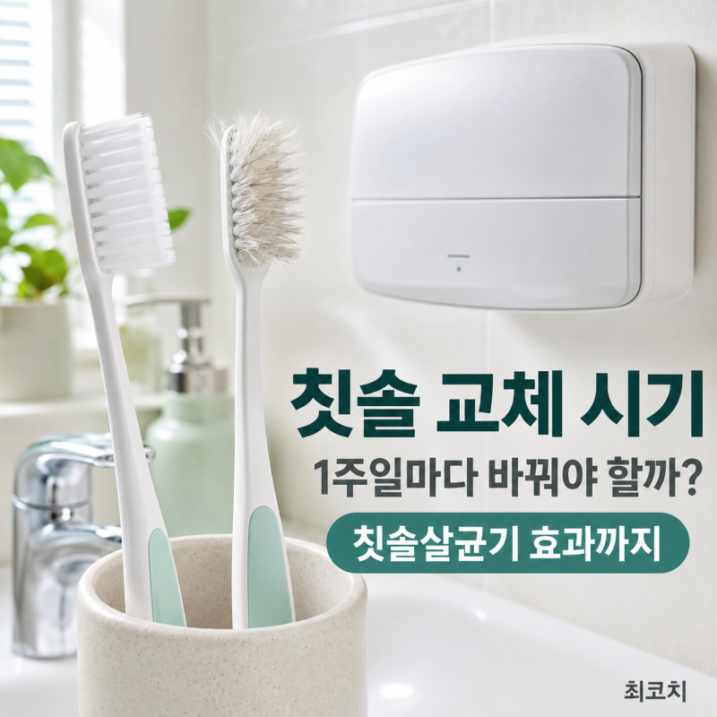 칫솔 교체 시기, 얼마나 자주 바꿔야 할까? 칫솔살균기 효과까지 정리
