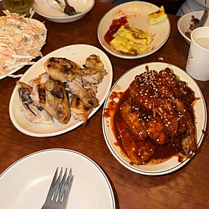 [서울] 삼성중앙 노포 맛집 소금 양념 숯불치킨 / 동호숯불바베큐호프 삼성점