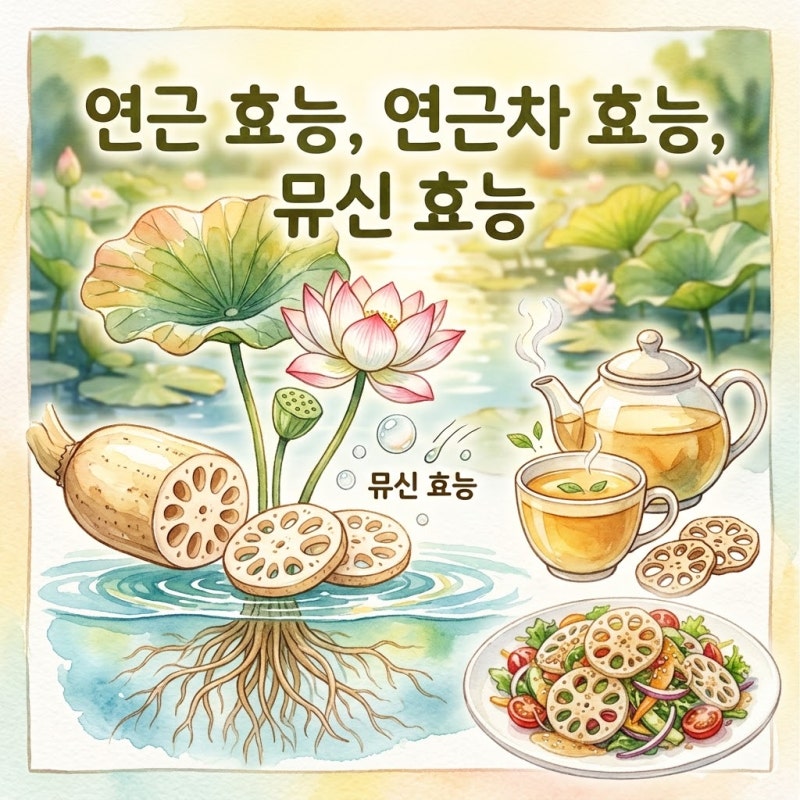 연근 효능 연근차 효능 뮤신 효능 연예인도 즐겨먹는 건강 식재료