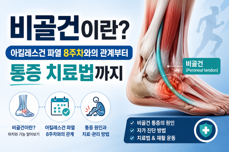 비골건이란? 아킬레스건 파열 8주차와의 관계부터 통증 치료법까지