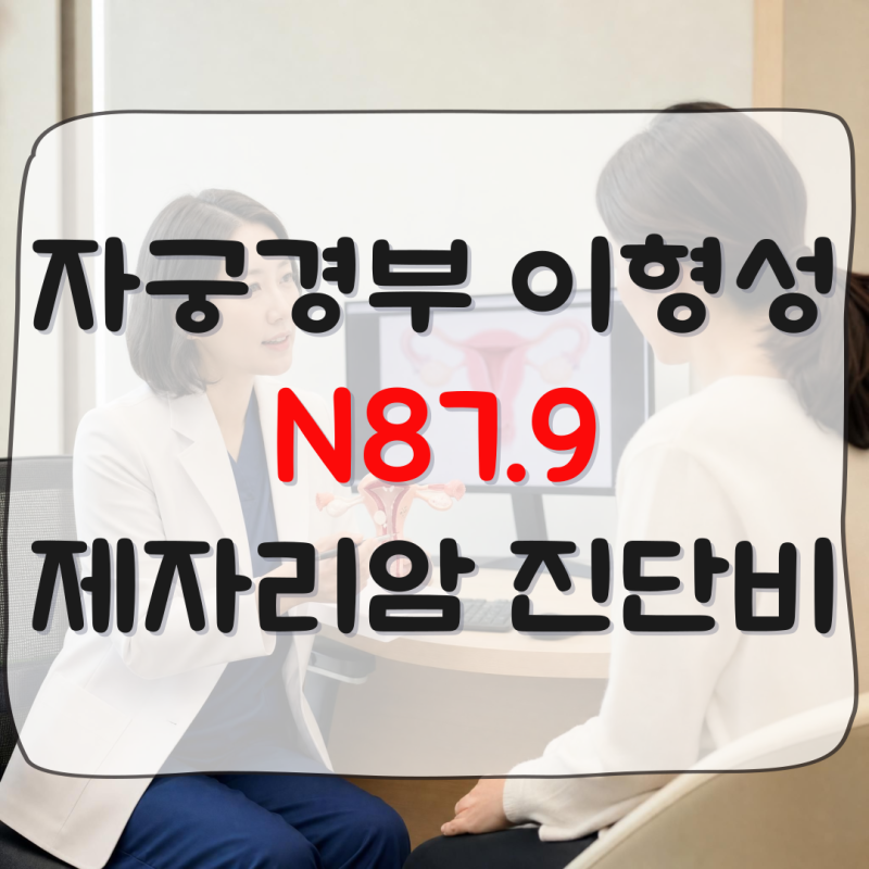 N87.9 자궁경부 이형성증, 제자리암 진단비 청구 가능한 이유