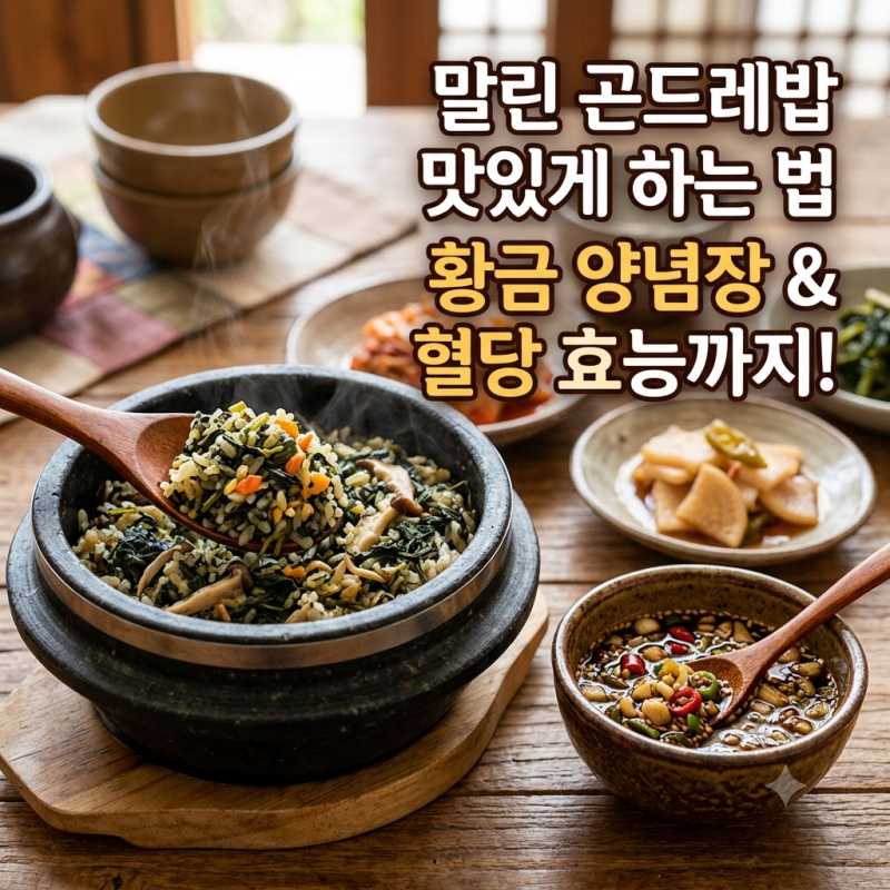 말린 곤드레나물밥 만드는 법과 백종원표 양념장 레시피! 혈당 관리 효능부터 전국 맛집 3곳....
