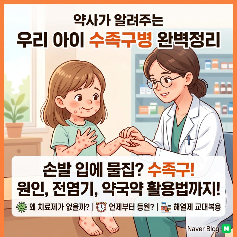 아이 수족구병, 원인과 전염기, 치료제라고 할만한게 뭐가있을까?