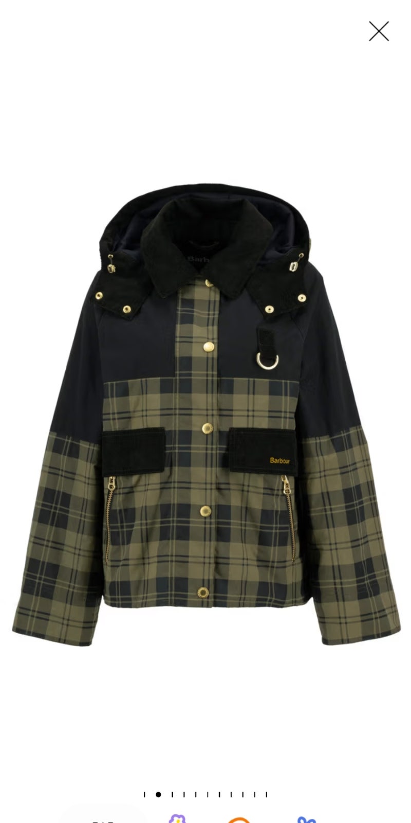 [내논내산 Barbour 여성 올리브 Elaine 샤워프루프 자켓바버일레인자켓URJU5F314L3