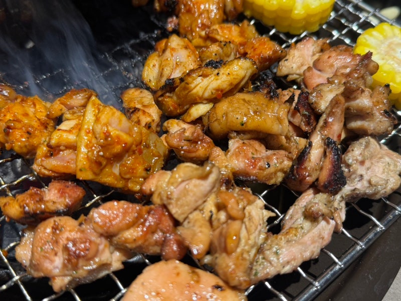 부산 해운대 송정 맛집 방갈로 캠핑 감성 맛집 권기백숯불닭갈비