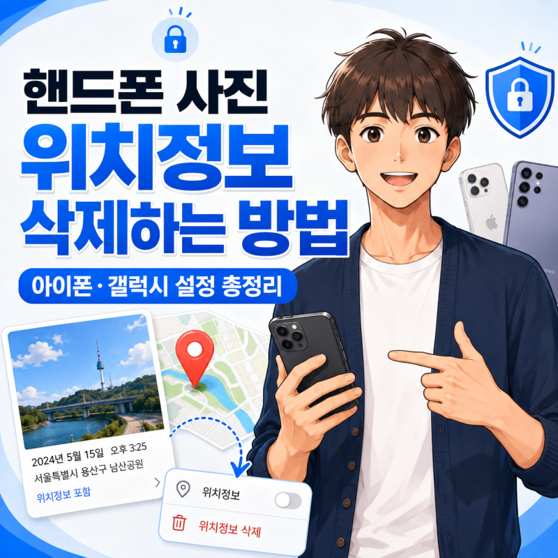 핸드폰 사진 위치정보 삭제하는 방법, 아이폰·갤럭시 설정 총정리