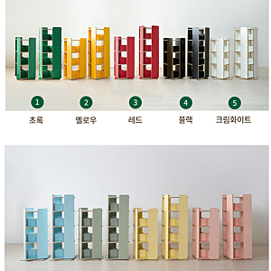 회전책장 비교(란가구, 팀버토츠, 시즈시즈, 핀란디아, 온기로움, 나산가구)