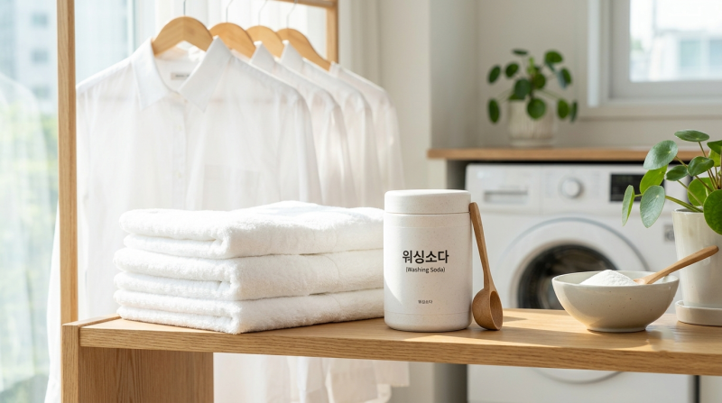 워싱소다 사용법 총정리 과탄산소다 비교부터 흰옷 수건 욕실 청소 꿀팁까지