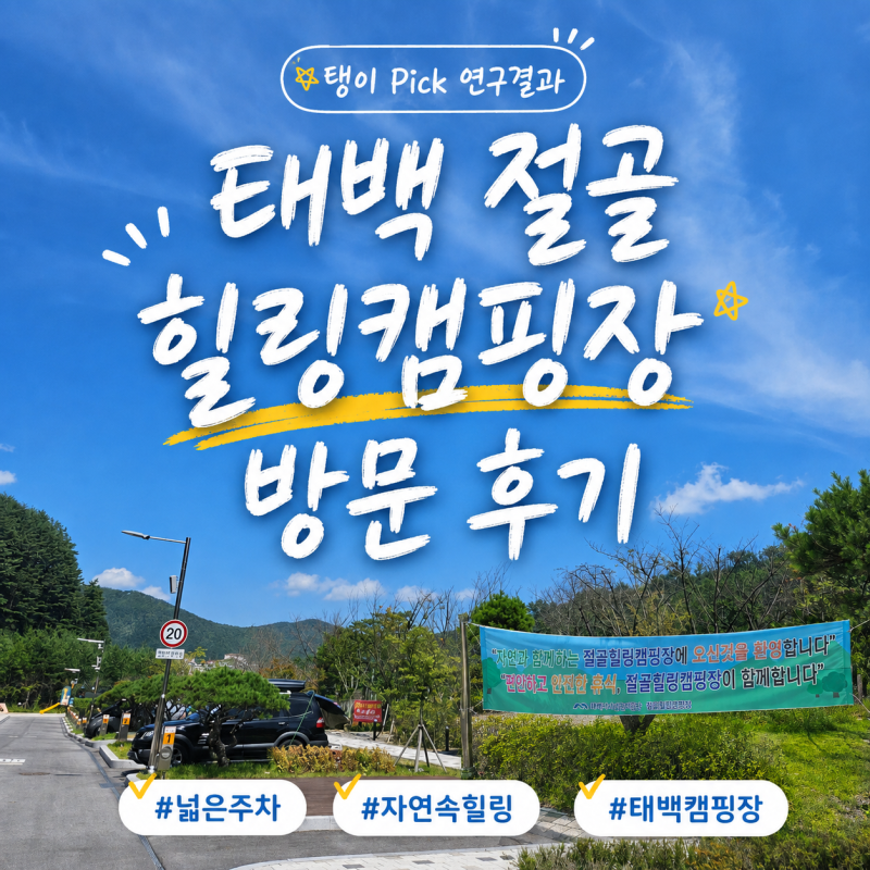 태백 절골 힐링 캠핑장 방문 후기, 아이와 물놀이까지