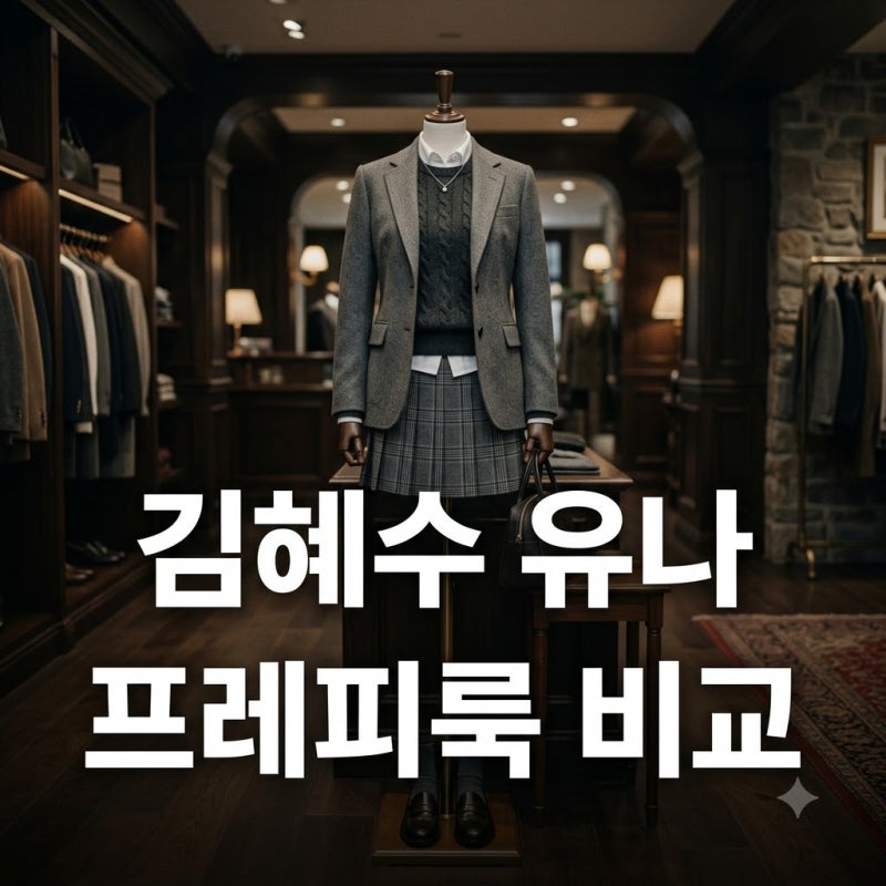 김혜수 유나 프레피룩 비교 33살 차이 무색한 같은 옷 다른 느낌