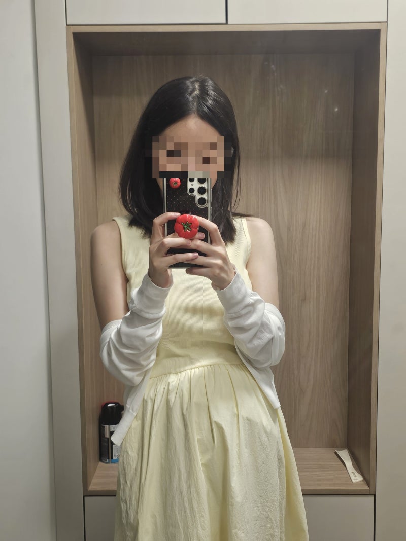 초기부터 만삭까지 입을수 있는 임부복 임산부 원피스 - 유니클로 원피스 안다르 원피스 추....