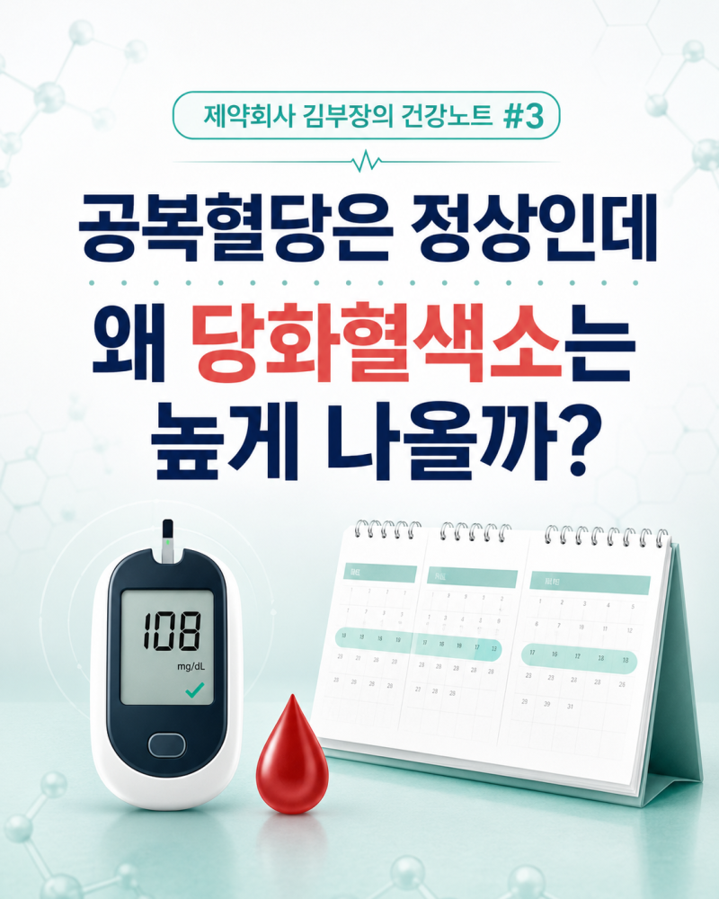 공복혈당은 정상인데, 왜 당화혈색소는 높게 나올까?한 번의 혈당과 최근 2~3개월의 평균이 ....