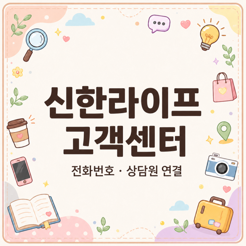 보험 상담 어디로? 신한라이프생명 고객센터 전화번호