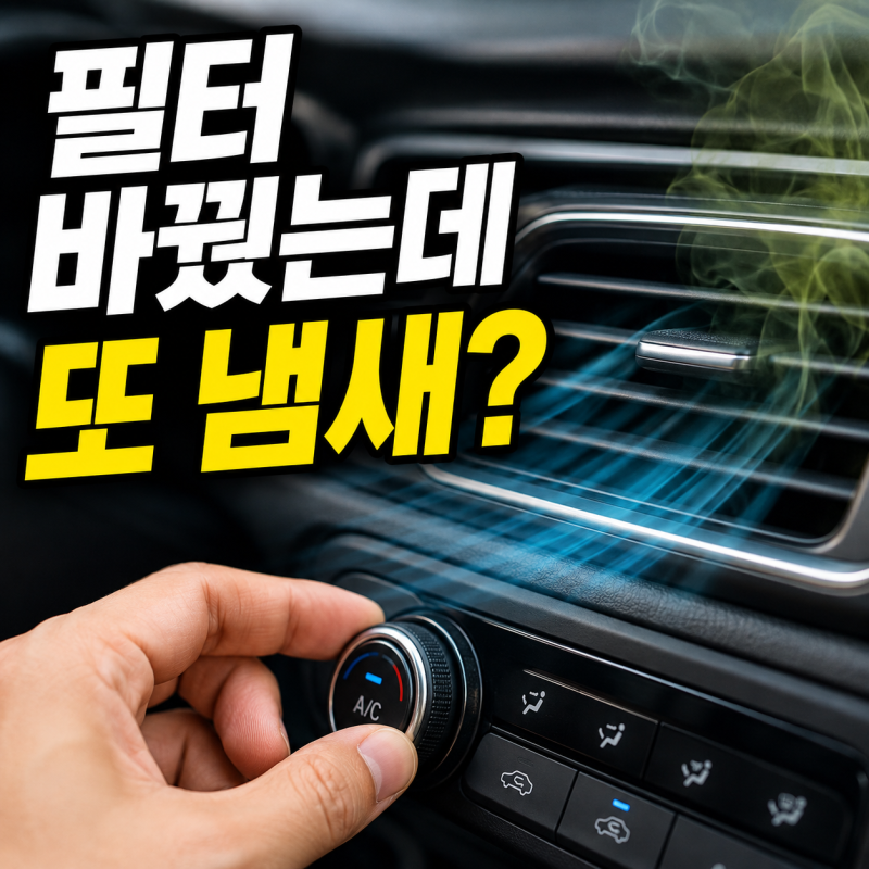 자동차 에어컨 냄새, 필터만 바꾸면 해결될까? 시큼한 냄새 원인부터 구분하세요