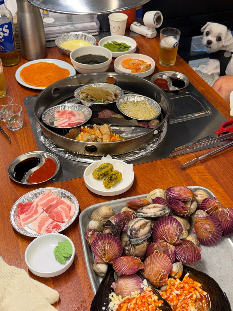 더킹회조개구이 대천 애견 동반 식당 강추