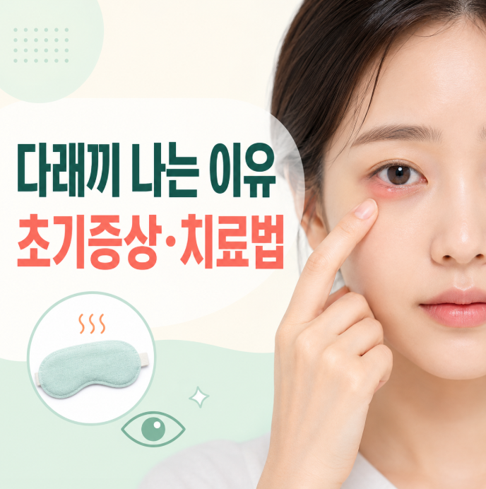다래끼 나는 이유, 초기증상부터 빨리 낫는 치료법까지 총정리