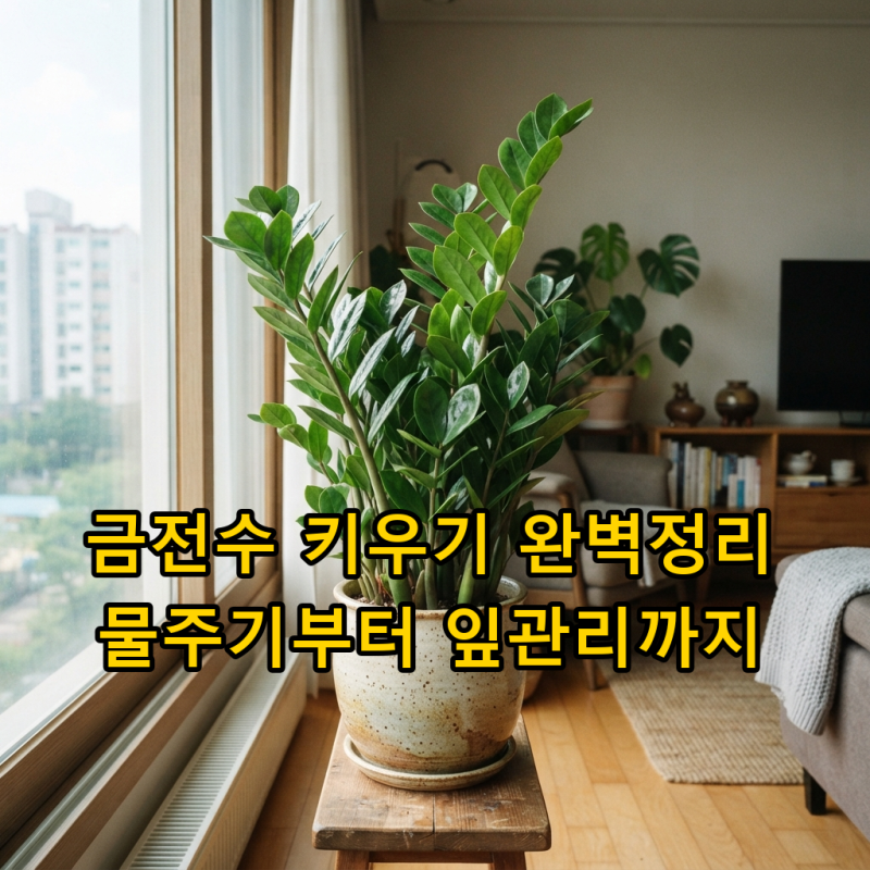 금전수 키우기, 물주기부터 잎 관리까지