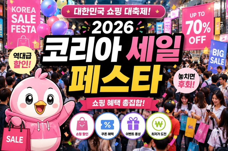 2026 코리아 세일 페스타 총정리! 언제 시작? 꼭 사야 할 할인 품목까지
