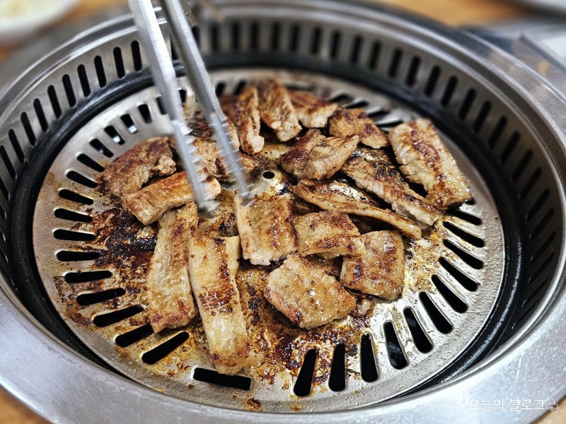 남해 상주은모래비치 맛집 꿀돼지갈비 맛있게 먹은 돼지갈비