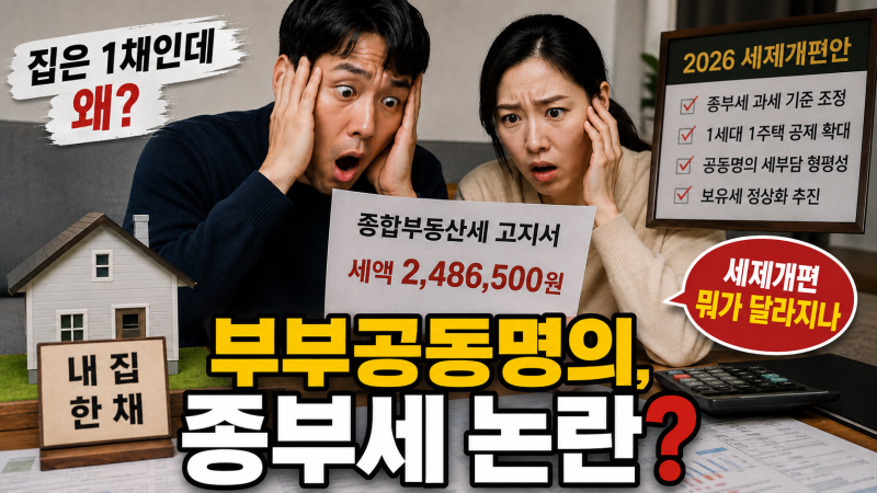 부부 공동명의 vs 단독명의, 종부세 계산기 두드려봐야 하는 이유
