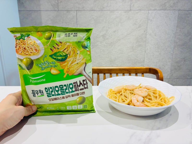 풀무원 알리오올리오 파스타 칼로리 가격 조리법 맛 후기