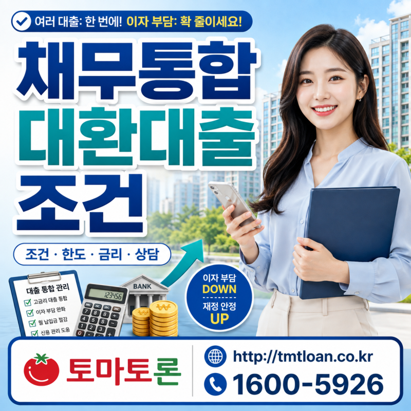카드론·저축은행·캐피탈 대출이 많다면 채무통합 대환 대출 가능성을 확인하는 방법