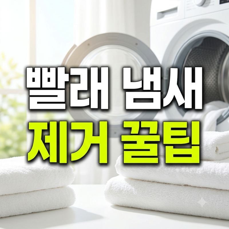 여름철 빨래 수건 냄새 제거 식초 베이킹소다 활용기