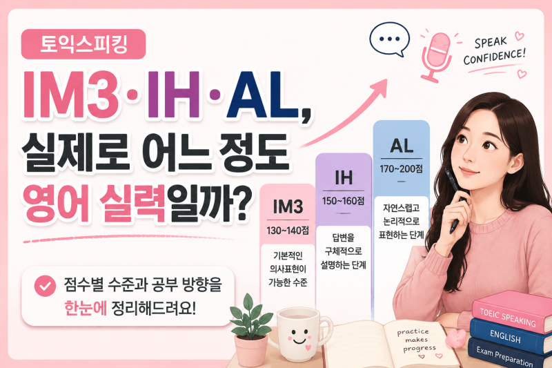 토익스피킹 IM3·IH·AL, 실제로 어느 정도 영어 실력일까?