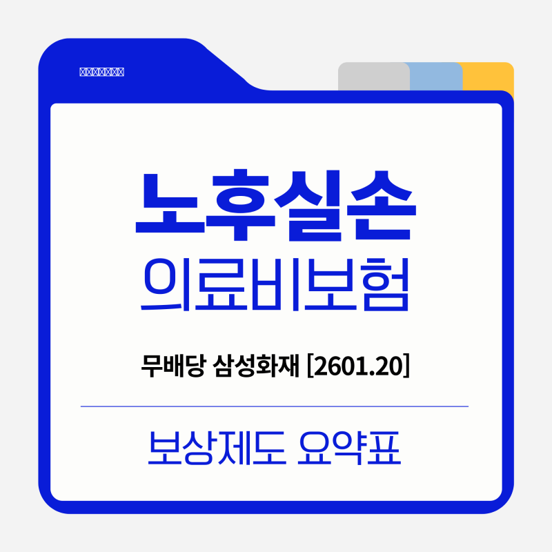 65세부터 가입하는 노후실손의료비보험 보상제도 요약표(건강체)