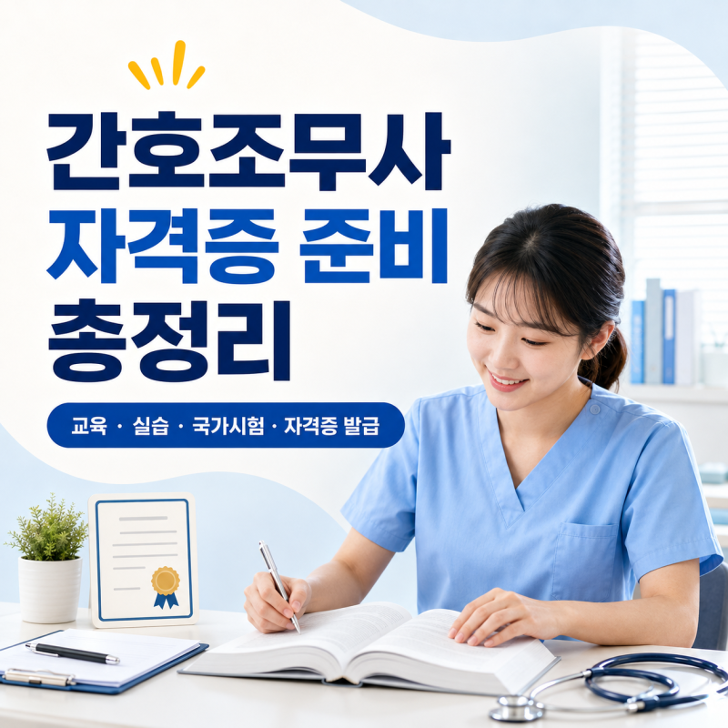 간호조무사 자격증 준비 총정리