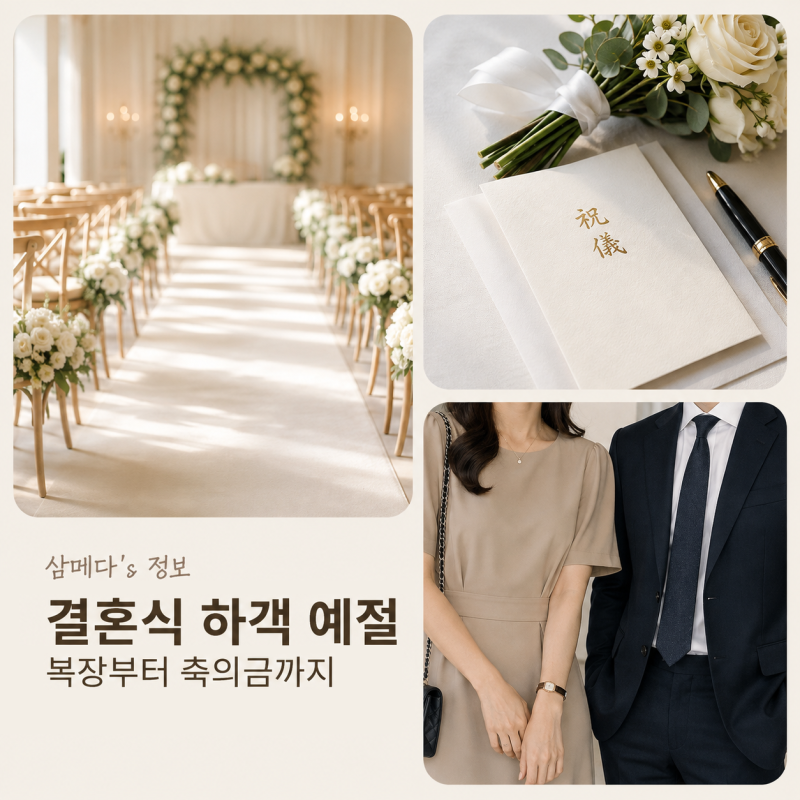 친구 결혼식을 앞두고 다시 찾아본 하객 예절｜복장부터 축의금까지