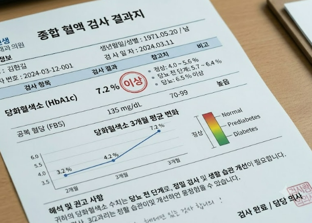 당화혈색소 정상수치 표 정리, 당뇨약 복용 시기부터 끊는 조건까지