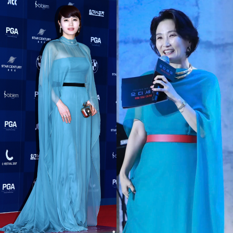 "Oh? Is that the dress Kim Hye-soo wore?" The Identity of the Top MC's Dress Spotted at a Movie Event