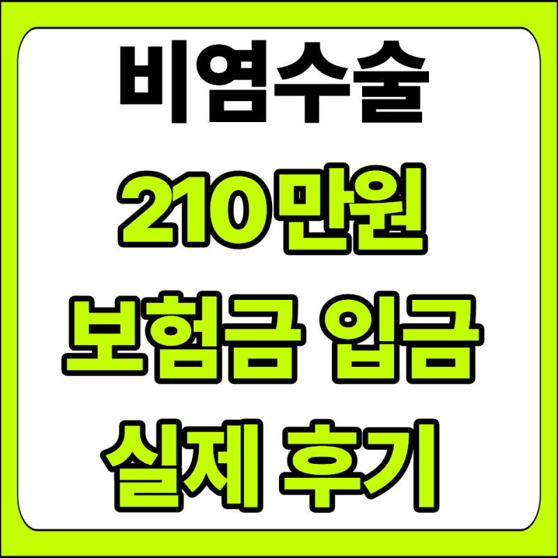 [실제후기] J343 비염수술 보험금 청구 성공! 실비·수술비 중복 수령으로 210만원 보험금 받았....
