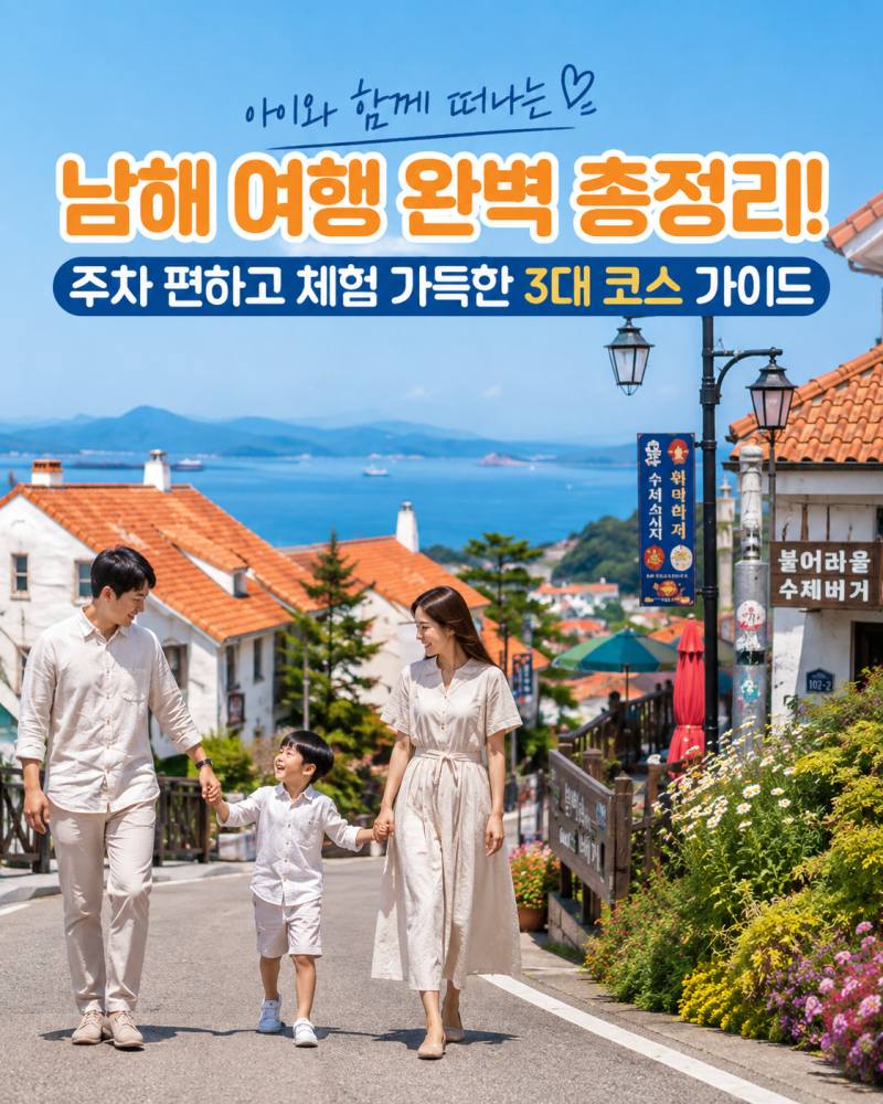 [남해 가볼만한곳 총정리!] 아이랑 가기좋은 독일마을·상주은모래비치·상상양떼목장
