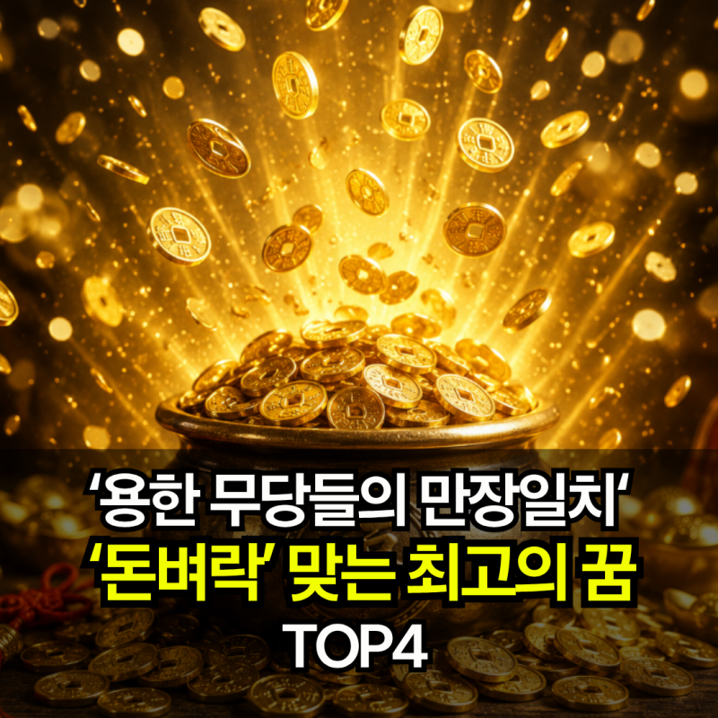 용한 무당들의 만장일치, '돈벼락' 맞는 최고의 꿈 TOP4